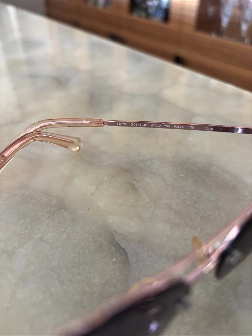 Cole Haan Women’s Rimless Cat-Eye Rosegole Sunglasses -